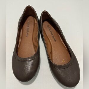 Lucky Brand Ballet Flats Dark Brown